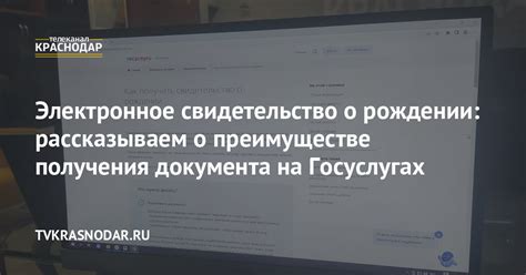 Альтернативные способы получения документа: электронное удостоверение о рождении