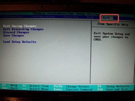 Воспользуйтесь функцией "Сохранить и Выйти" в BIOS