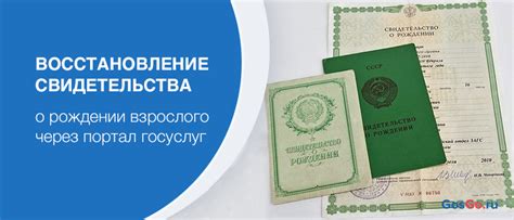 Восстановление документа о возрасте взрослого человека