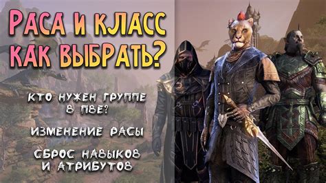 Выбор класса и расы