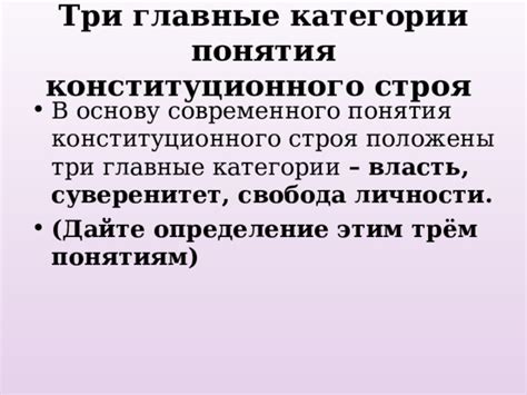 Главные категории, охватываемые гарантией