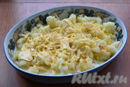 Запеченная картошка с капустой и сыром