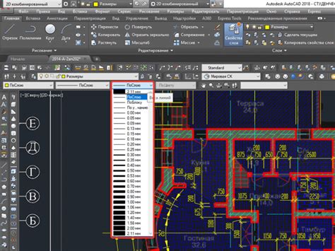 Значение повышения толщины контуров в AutoCAD