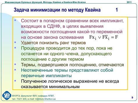 Идея и примеры применения метода Квайна-МакКласки