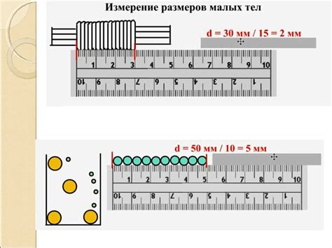 Измерение размеров контейнера: определение диаметра