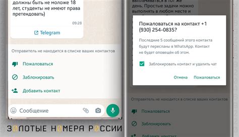 Использование функции блокировки контактов в WhatsApp