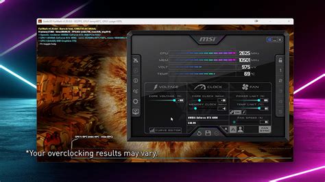 Описание функционала и возможностей программы MSI Afterburner