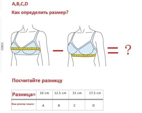 Определение размера груди перед приобретением бюстгальтера: советы и подсказки