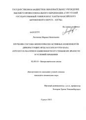 Определение состава и добавление активных компонентов