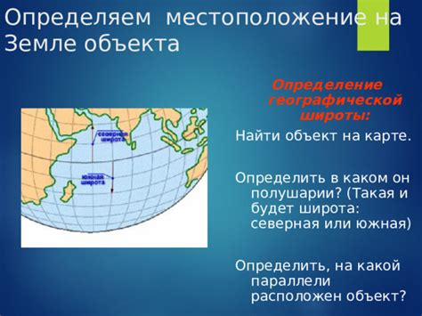 Определение точного расположения объекта на географической карте