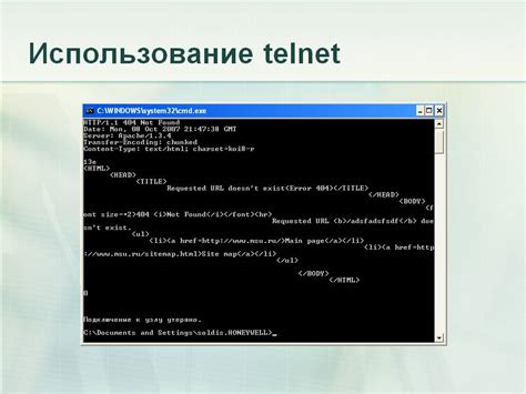 Основные возможности и функции Telnet в консоли