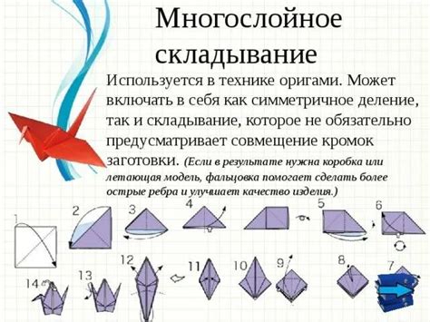 Основные приемы сгибания и соединения элементов из бумаги