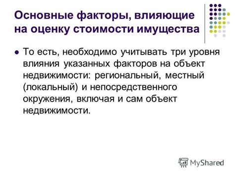 Основные факторы, влияющие на оценку стоимости жилой площади в судебных спорах