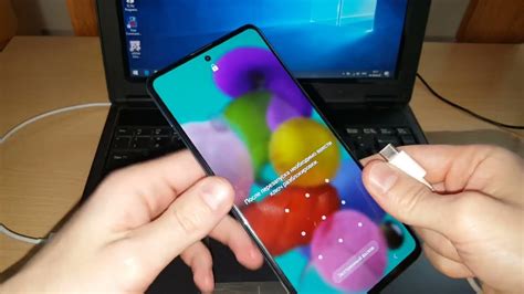 Открытие настроек Samsung A51