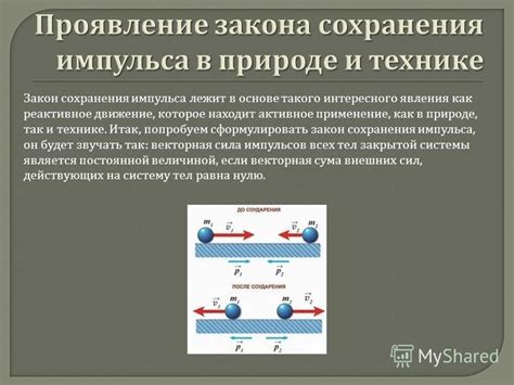 Принцип сохранения импульса и его последствия