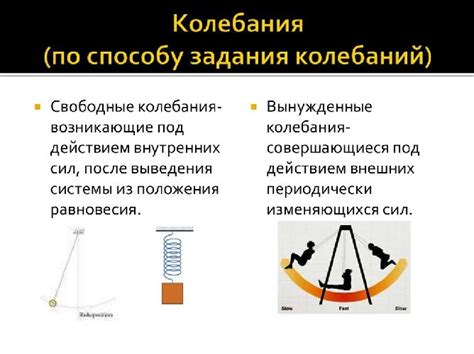 Разнообразные виды колебаний и их особенности