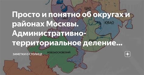 Территориальное деление Москвы и функционал онлайн-приложения для обработки запросов