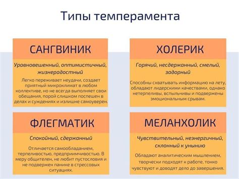 Тип темперамента: проверка себя на преобладание физиологических черт