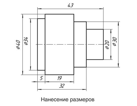 Увеличение масштаба изображения элемента на техническом рисунке в программе для проектирования