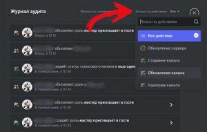 Удаление отдельных записей в журнале аудита на сервере Discord