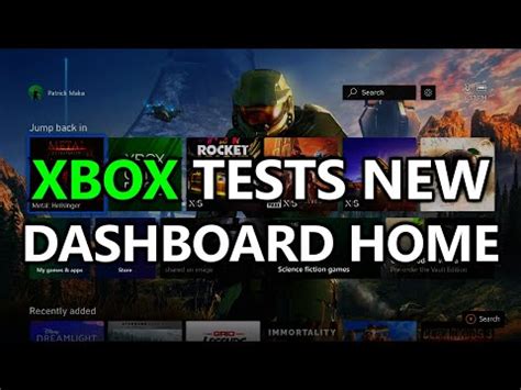 Функциональность и возможности главного интерфейса игровой консоли XBox.