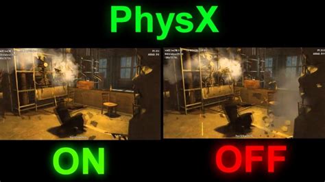 Шаги для активации функции Physx в компьютерных играх